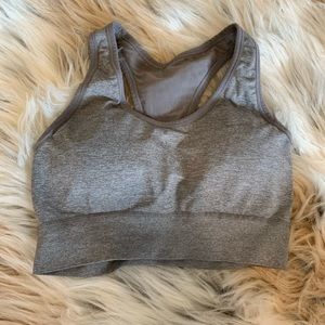 Gray Sports Bra Near New Condition M